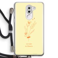 No rain no flowers: Honor 6X Transparant Hoesje met koord
