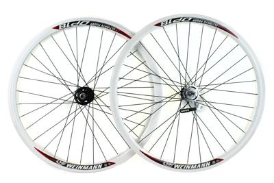 Weinmann DP18 Wielset met terugtraprem - Wit