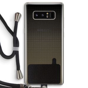Musketon Halftone: Samsung Galaxy Note 8 Transparant Hoesje met koord