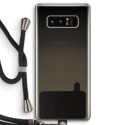 Musketon Halftone: Samsung Galaxy Note 8 Transparant Hoesje met koord