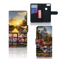 Alcatel 1S (2019) Flip Cover Amsterdamse Grachten - thumbnail