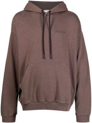 Marcelo Burlon County of Milan hoodie Tempera Cross Over - Marron