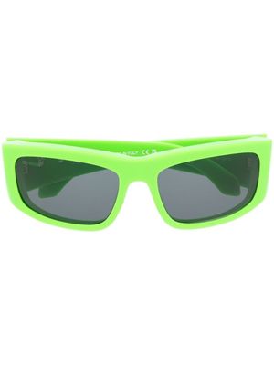Off-White Eyewear lunettes de soleil rectangulaires Arrows - Vert