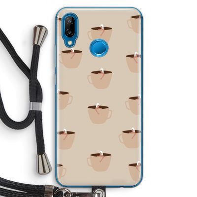 Morning coffee: Huawei P20 Lite Transparant Hoesje met koord