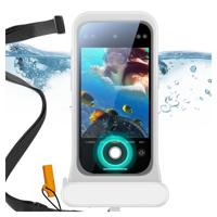 iPhone 15/14/13 Waterproof Phone Pouch Pro - White - 1 Pack