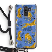 Luipaard: Samsung Galaxy J8 (2018) Transparant Hoesje met koord