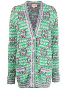 Gucci cardigan à motif GG - Vert