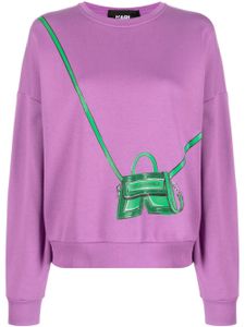 Karl Lagerfeld sweat K/Bag à imprimé graphique - Violet