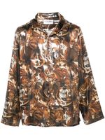 Acne Studios veste légère à imprimé graphique - Marron