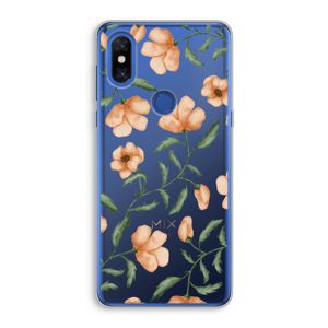 Peachy flowers: Xiaomi Mi Mix 3 Transparant Hoesje