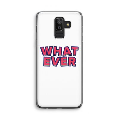 Whatever: Samsung Galaxy J8 (2018) Transparant Hoesje