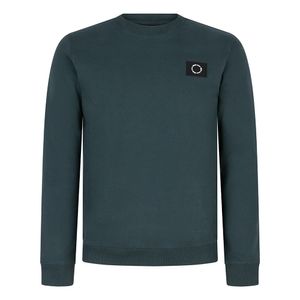 Rellix Jongens sweater badge - Donker zee groen