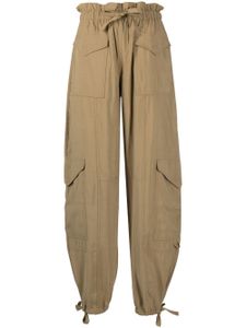 GANNI pantalon à lien de resserrage - Tons neutres