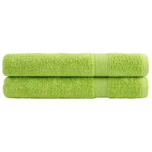 VidaXL Saunadoeken solund 2 st 600 g/m² 80x200 cm appelgroen