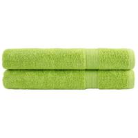 VidaXL Saunadoeken solund 2 st 600 g/m² 80x200 cm appelgroen