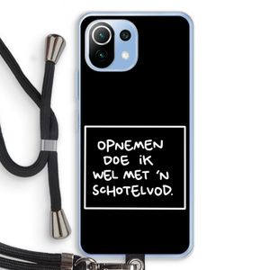 Schotelvod: Xiaomi Mi 11 Lite Transparant Hoesje met koord