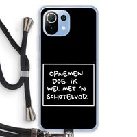 Schotelvod: Xiaomi Mi 11 Lite Transparant Hoesje met koord