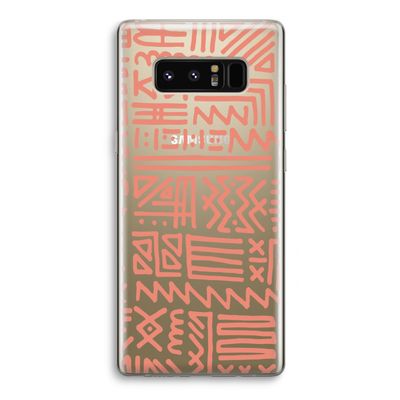 Marrakech Pink: Samsung Galaxy Note 8 Transparant Hoesje