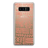 Marrakech Pink: Samsung Galaxy Note 8 Transparant Hoesje