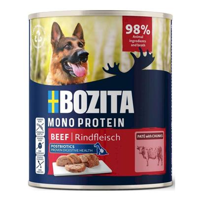 BOZITA Monoprotein Pate Beef - natvoer voor honden - 800g