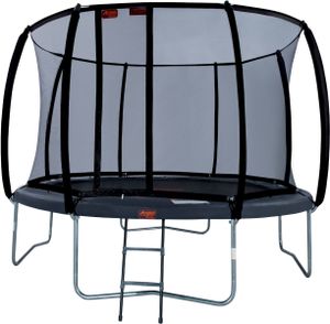 Avyna Pro-Line trampoline met net en ladder - Ø430 cm - Grijs