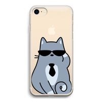 Cool cat: iPhone 7 Transparant Hoesje