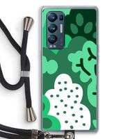 Bushes: Oppo Find X3 Neo Transparant Hoesje met koord