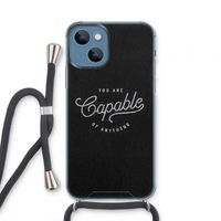 Capable: iPhone 13 mini Transparant Hoesje met koord