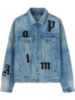 Palm Angels veste en jean à patch logo - Bleu