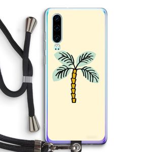 Palmboom: Huawei P30 Transparant Hoesje met koord