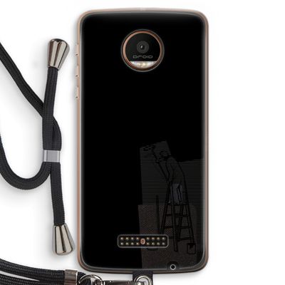 Musketon Painter: Motorola Moto Z Force Transparant Hoesje met koord