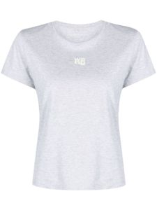 Alexander Wang t-shirt en coton à logo embossé - Noir