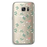 Small white flowers: Samsung Galaxy S7 Transparant Hoesje - thumbnail
