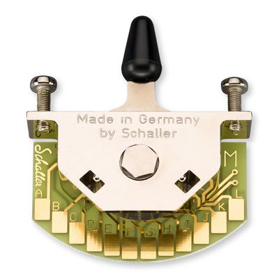 Schaller 15310006 Megaswitch M 5-Standenschakelaar met Zwarte Tip