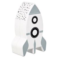 Home Deco Kids Nachtlampje - Raket met muurprojectie - aan/uit knop - 15 cm Home Deco Kids Nachtlampje - Raket met muurprojectie - aan/uit knop - 15 cm