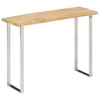 Wandtafel met natuurlijke rand 105x33x76 cm massief mangohout Wandtafel met natuurlijke rand 105x33x76 cm massief mangohout