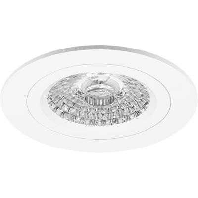 Spot Armatuur GU10 - Pragmi Pulse Pro - GU10 Inbouwspot - Rond - Mat Wit - Aluminium - Ø78mm