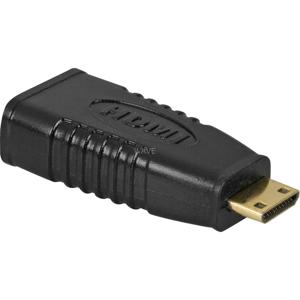 Goobay 68841 tussenstuk voor kabels HDMI Type-A HDMI Type-C Zwart
