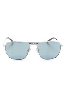 Balenciaga Eyewear lunettes de soleil Tag 2.0 à monture pilote - Argent