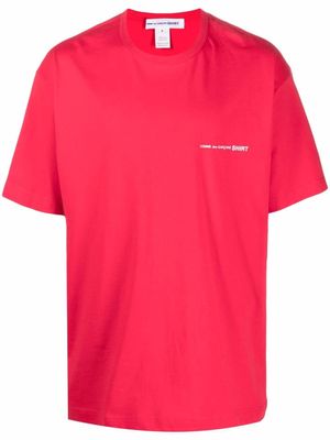 Comme Des Garçons Shirt t-shirt à logo poitrine - Rouge