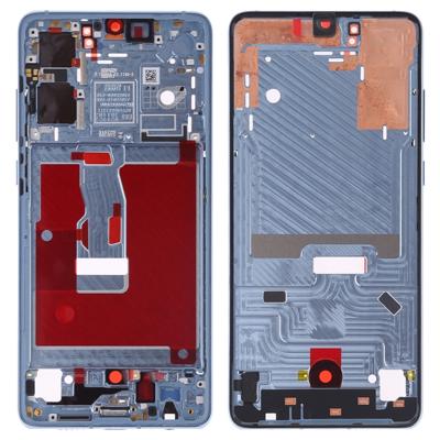 Front behuizing LCD frame bezel plaat met kant toetsen voor Huawei P30 (baby blauw)