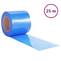 vidaXL Deurgordijn 200x1,6 mm 25 m PVC blauw - thumbnail