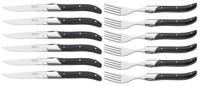 Blackwell Steakbestek Laguiole - Steakmessen & Steakvorken - Pakkahout - 12 Stuks