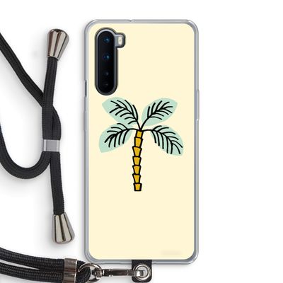 Palmboom: OnePlus Nord Transparant Hoesje met koord