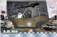 Toi-Toys Militaire soldier force jeep met wapens Toi-Toys Militaire soldier force jeep met wapens