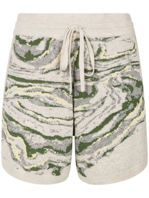 Twenty Montreal short de sport à motif intarsia - Vert