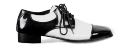 schoenen Gangster heren polyester zwart/wit schoenen Gangster heren polyester zwart/wit