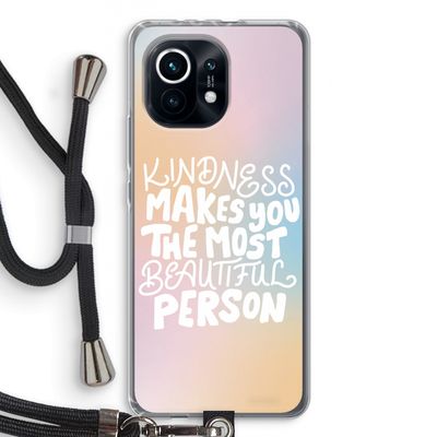 The prettiest: Xiaomi Mi 11 Transparant Hoesje met koord