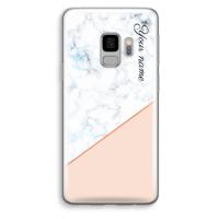 Marmer in stijl: Samsung Galaxy S9 Transparant Hoesje - thumbnail
