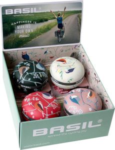 Basil Display met 4 big bell wanderlust fietsbellen